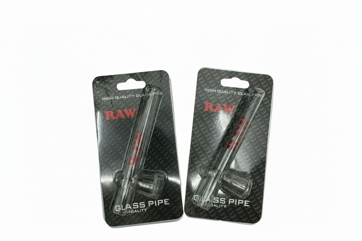 RAW Clear Smoking Smoke Glass Pipe Tobacco Top Quality  Pipe