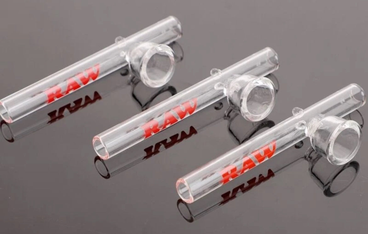 RAW Clear Smoking Smoke Glass Pipe Tobacco Top Quality  Pipe