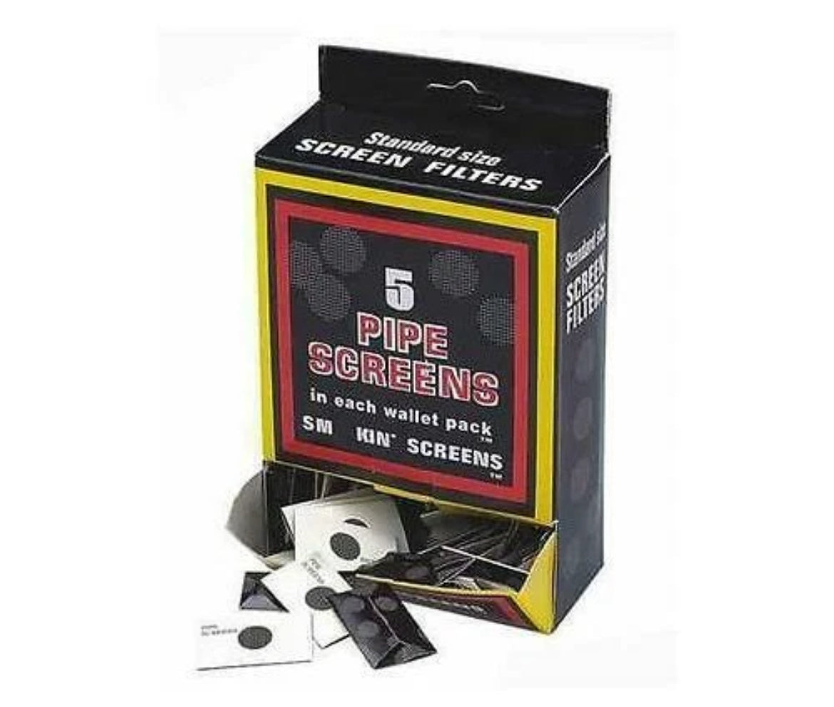 D&K Glass Smoking  Tobacco Pipe & 5 Free Screens
