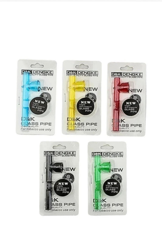 D&K Glass Smoking  Tobacco Pipe & 5 Free Screens