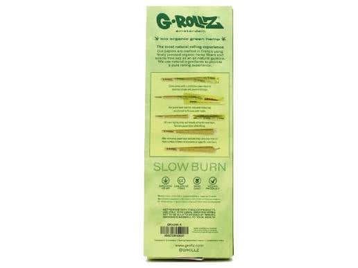 G-Rollz Green Pre-Rolled Bio Organic 20 King size Pre-Rolled Cones