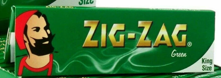 ZIG ZAG Green King Size Smoking Cigarette Genuine Smoking Paper