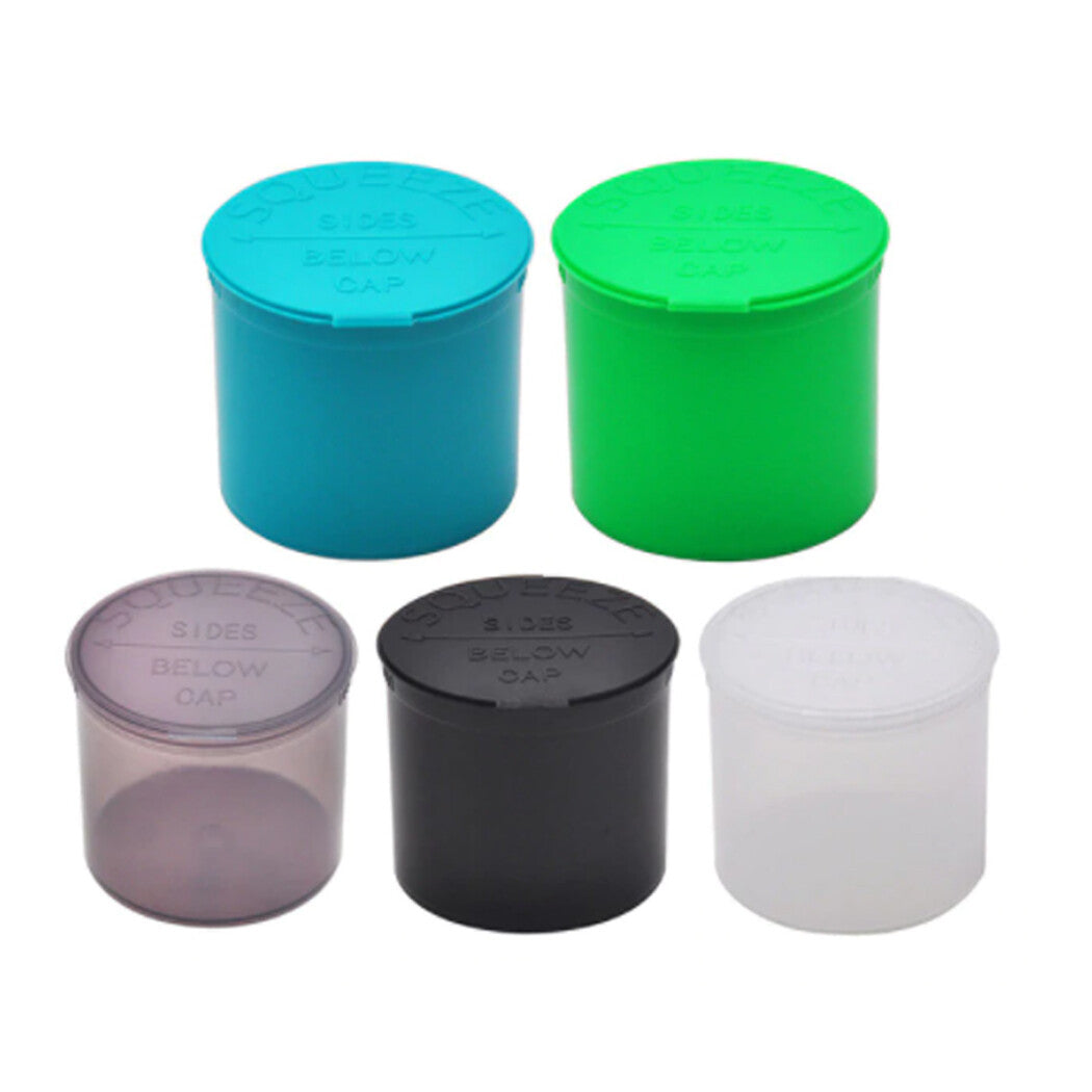 Pop Top Squeeze Stash Storage Medical Jar Container Pop Top