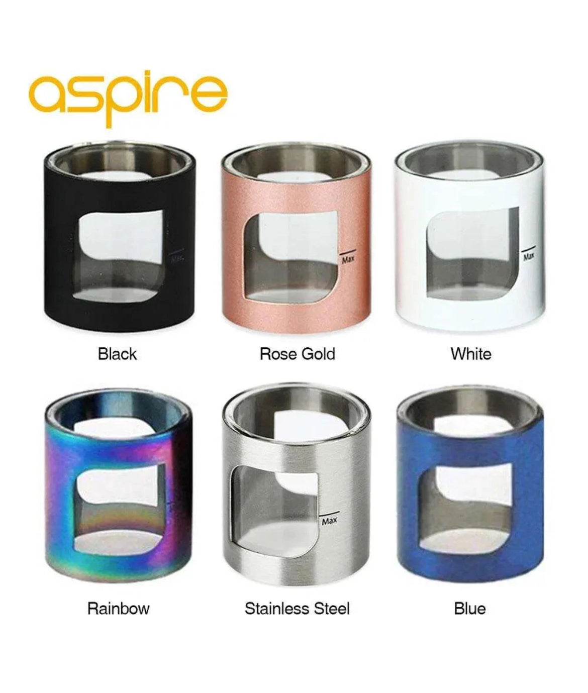 Aspire Pocket X Glass Replacement Glass  ( With Metal Cover)