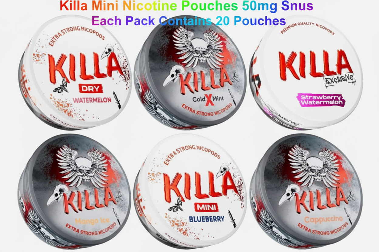 Killa Mini Nicotine Pouches 50mg Snus