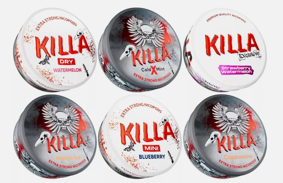 Killa Mini Nicotine Pouches 50mg Snus