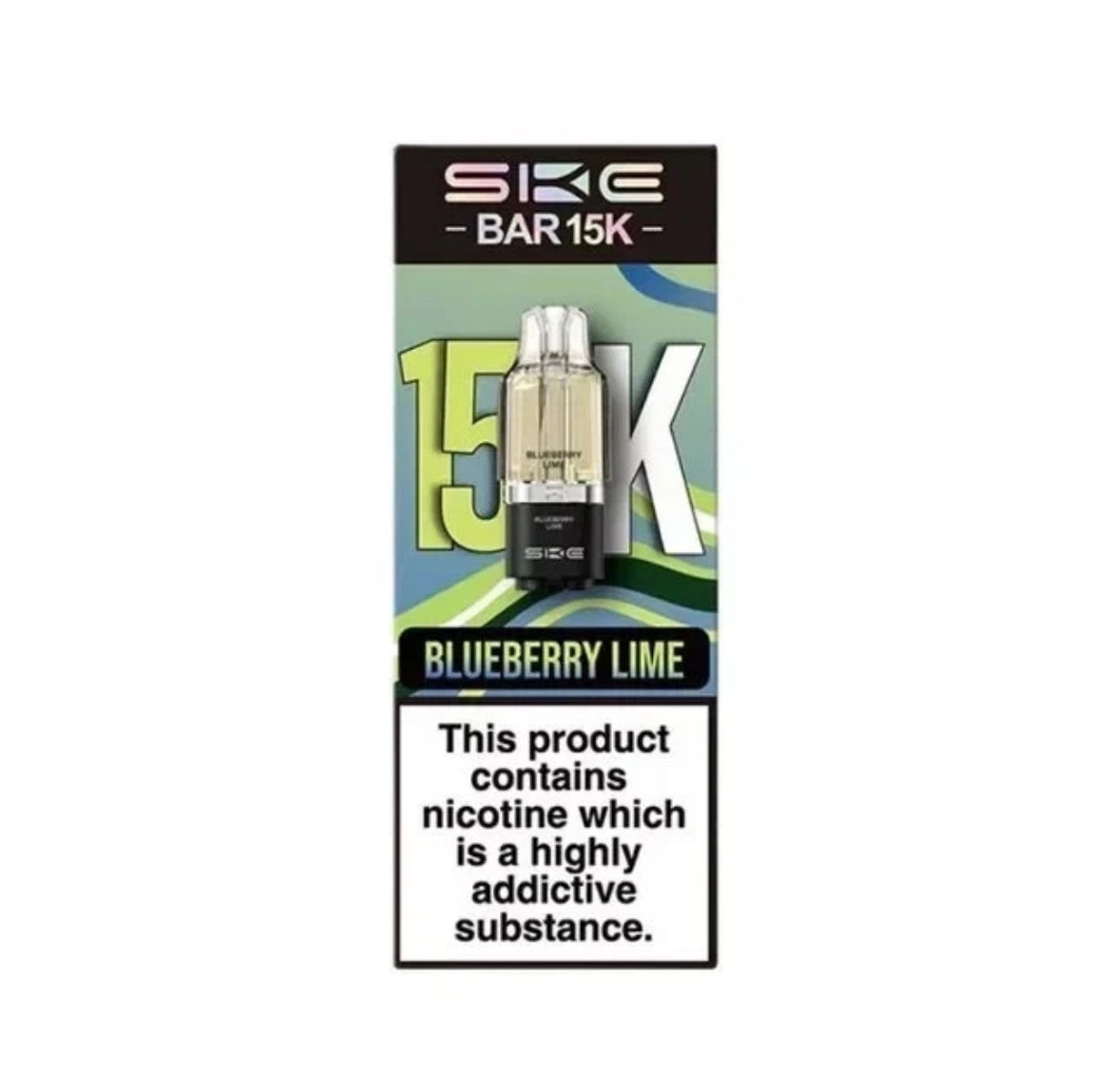 SKE Bar 15K Pre-filled Pod 2ML replacement Refillable Pods