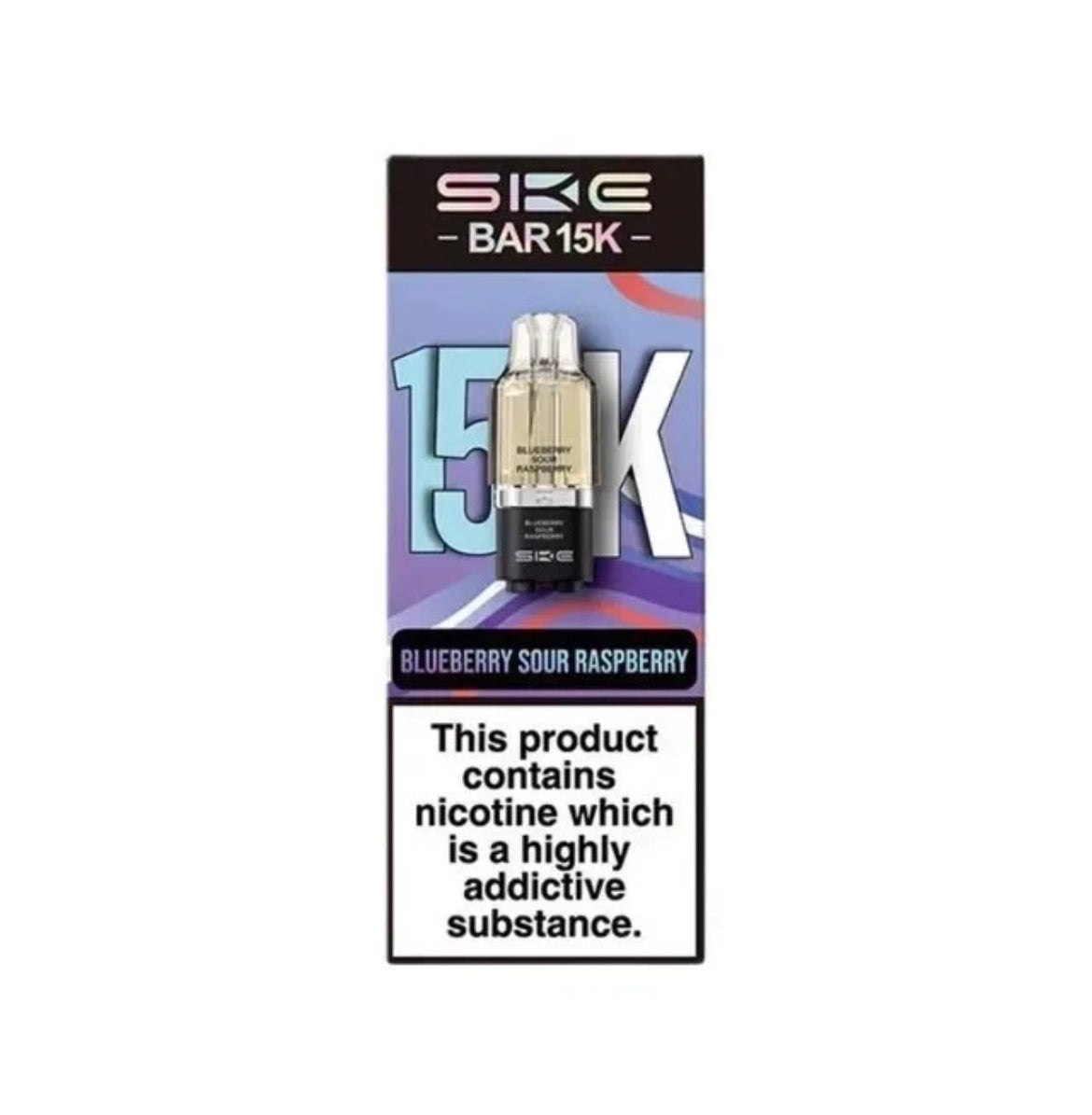 SKE Bar 15K Pre-filled Pod 2ML replacement Refillable Pods