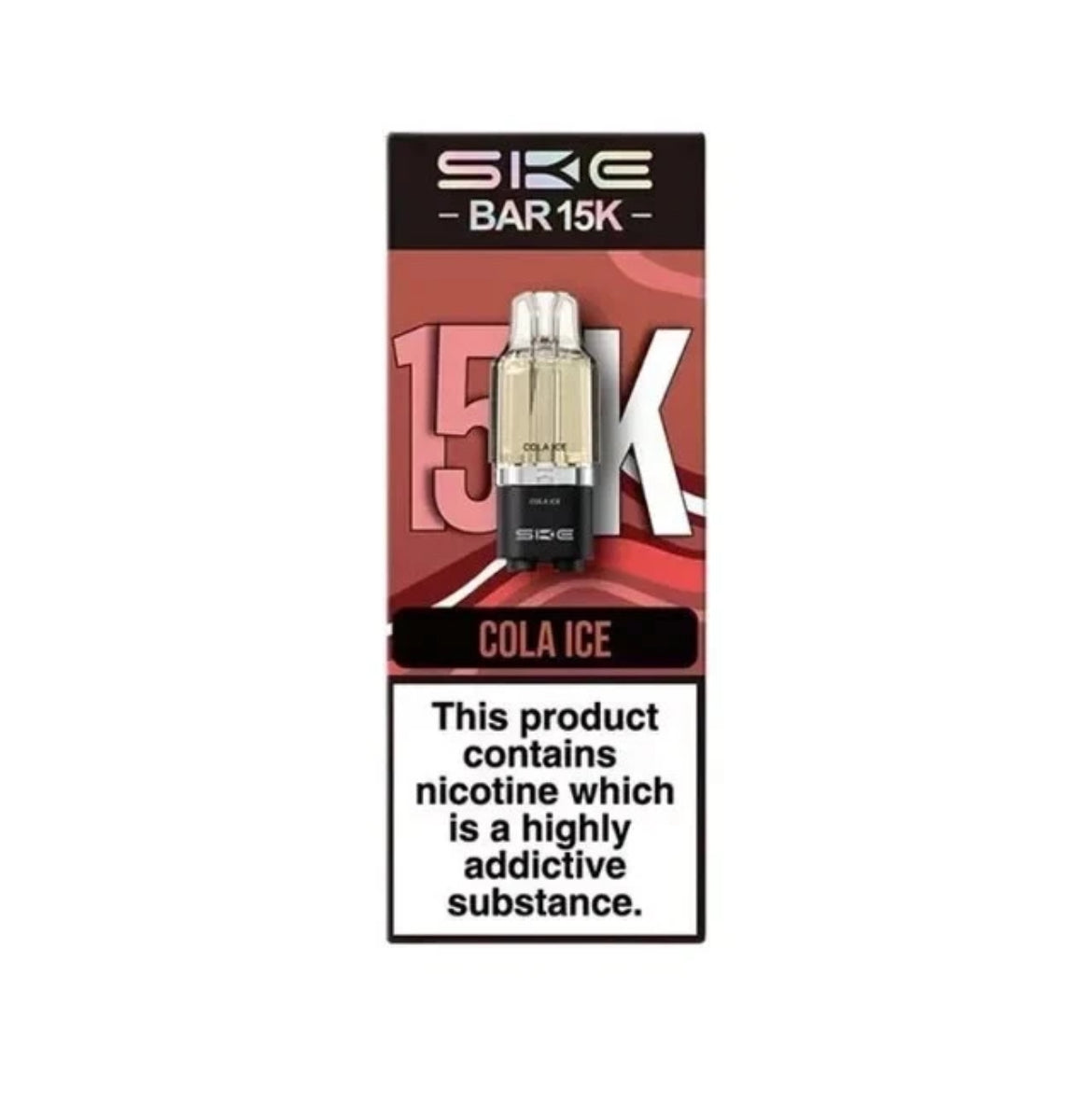 SKE Bar 15K Pre-filled Pod 2ML replacement Refillable Pods
