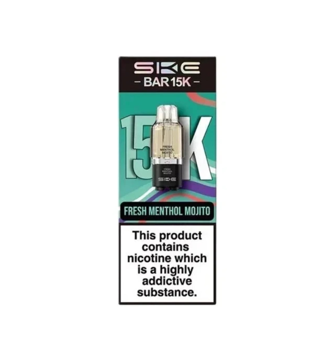 SKE Bar 15K Pre-filled Pod 2ML replacement Refillable Pods