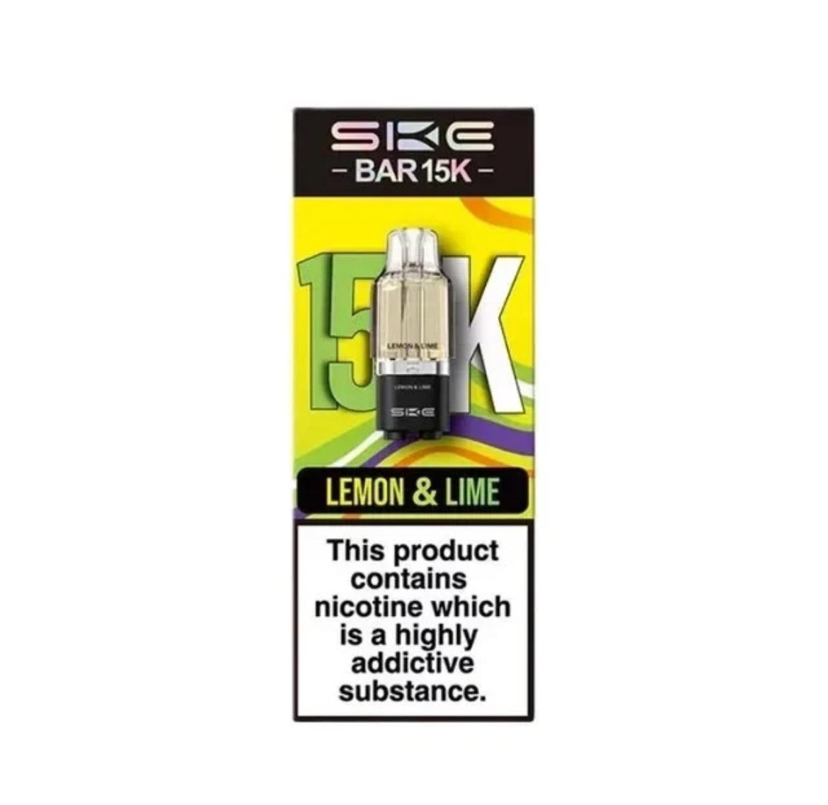 SKE Bar 15K Pre-filled Pod 2ML replacement Refillable Pods