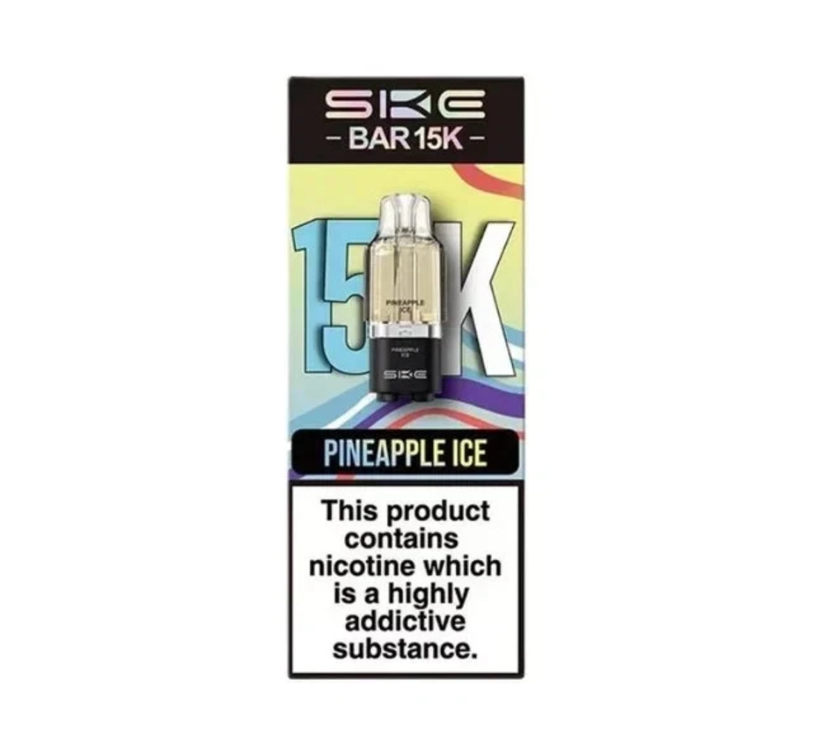 SKE Bar 15K Pre-filled Pod 2ML replacement Refillable Pods