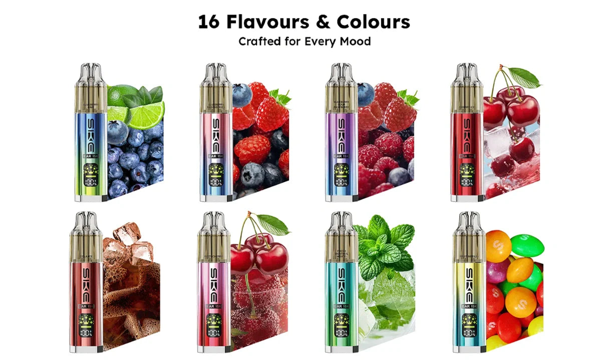 SKE Bar 15K Pre-filled Pod Kit 2ML Rechargeable Refillable Vape