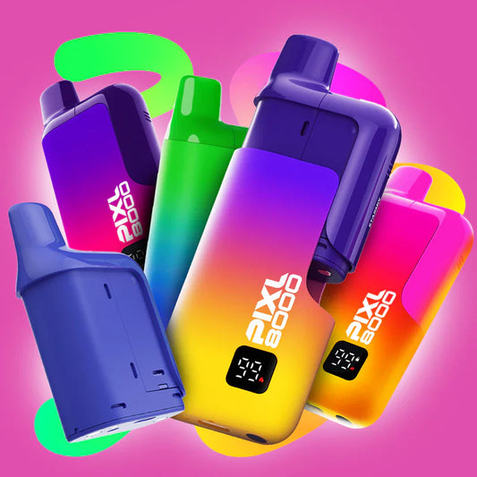 PIXL 8000 Vape Kit BIG 8K Pen Replacement eliquid Prefilled Pods 20mg