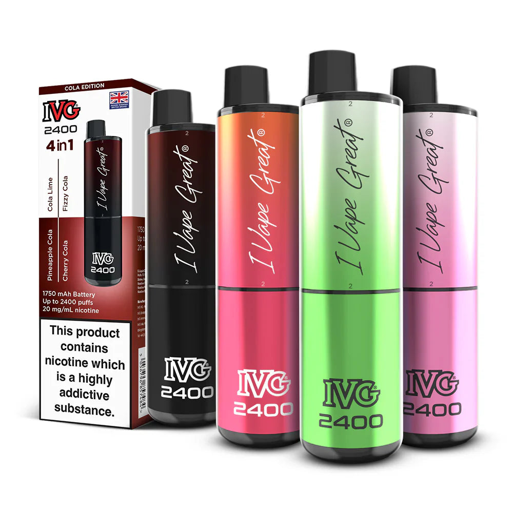 IVG 2400 4 in 1 Rechargeable & Refillable Pod Kit 2400 Puffs Reusable