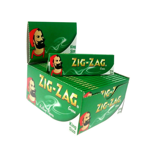 ZIG ZAG Green King Size Smoking Cigarette Genuine Smoking Paper