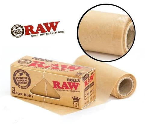 RAW Rolls Rolling Papers Classic Natural Unrefined Skins Rips