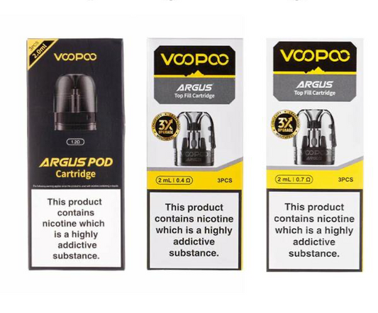 VooPoo Argus Pod  2ml Or XL Replacement Pods Refillable 2 x Pods Pack