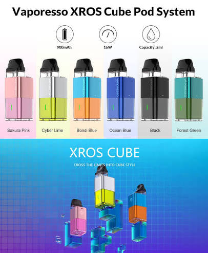 Vaporesso XROS Cube Pod Vape Kit 16W 900mAh Mod