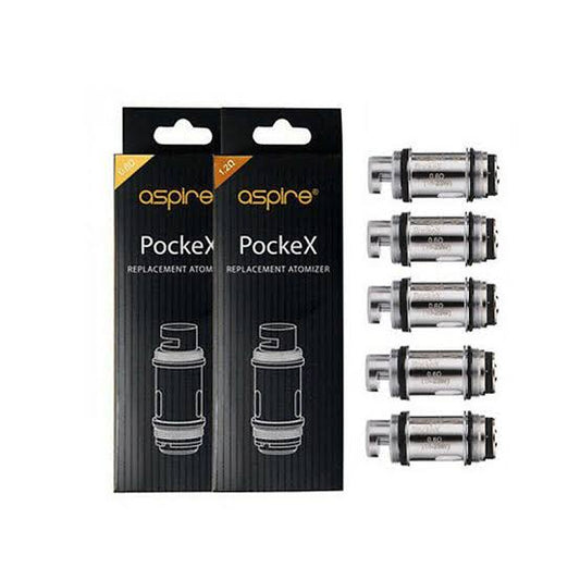 Aspire PockeX Coil 0.6ohm 1.2ohm Replacement Coils - Pack Of 5 Coils