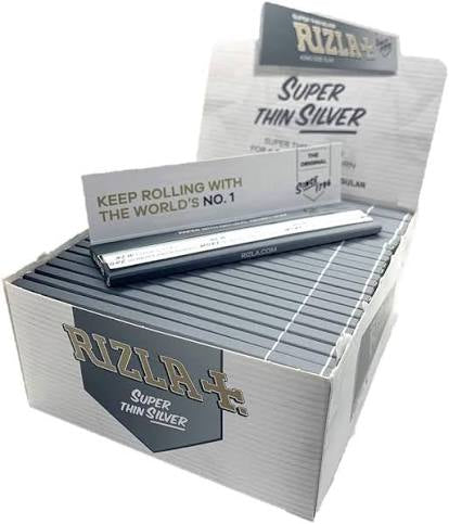 Rizla Silver King Size Slim Ultra Thin Cigarette Smoking Rolling Papers Original