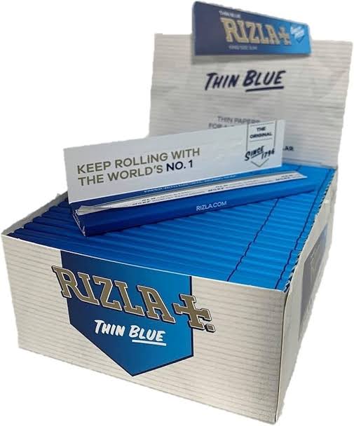 RIZLA Blue Slim King Size Rolling Papers Genuine Smoking Cigarette Original