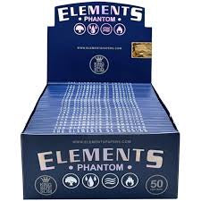 Elements Phantom Smoking Rolling Papers - King Size Slim - Luxuriously Thin