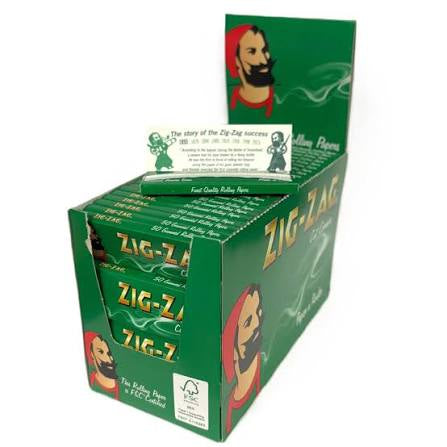 Zig Zag Rolling Papers Green Cut Corners Zigzag