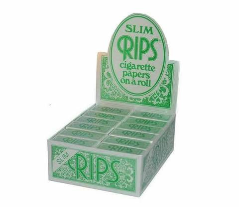 GREEN RIPS Slim Cigarette Rolls Papers