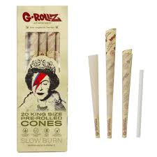 G-Rollz  BANKSY LIZZE Bio Organic 20 King size Pre-Rolled Cones