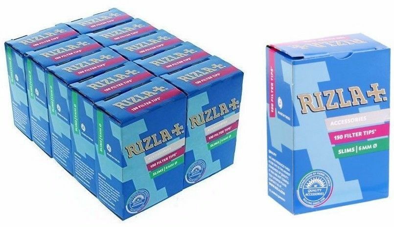 RIZLA Slim Filter Tips 6mm Cigarette Rolling Tips x 150