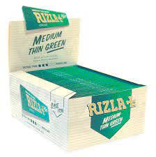 RIZLA Green King Size Medium Thin Cigarette Rolling Papers Genuine