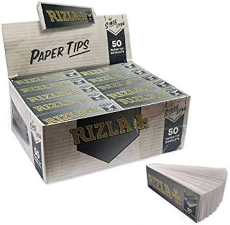 RIZLA Silver Tips Rolling Paper Roach Filter Tips Book Genuine