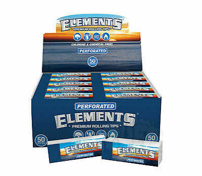 Elements Perforated Tips Roach Books Cigarette Rolling Papers Booklets