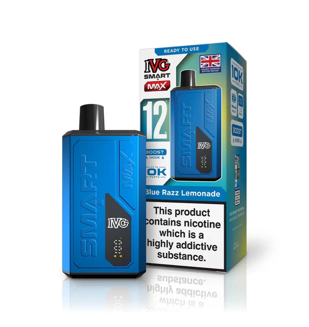 IVG Smart Max 10K Prefilled 20mg Rechargeable & Reusable Kit