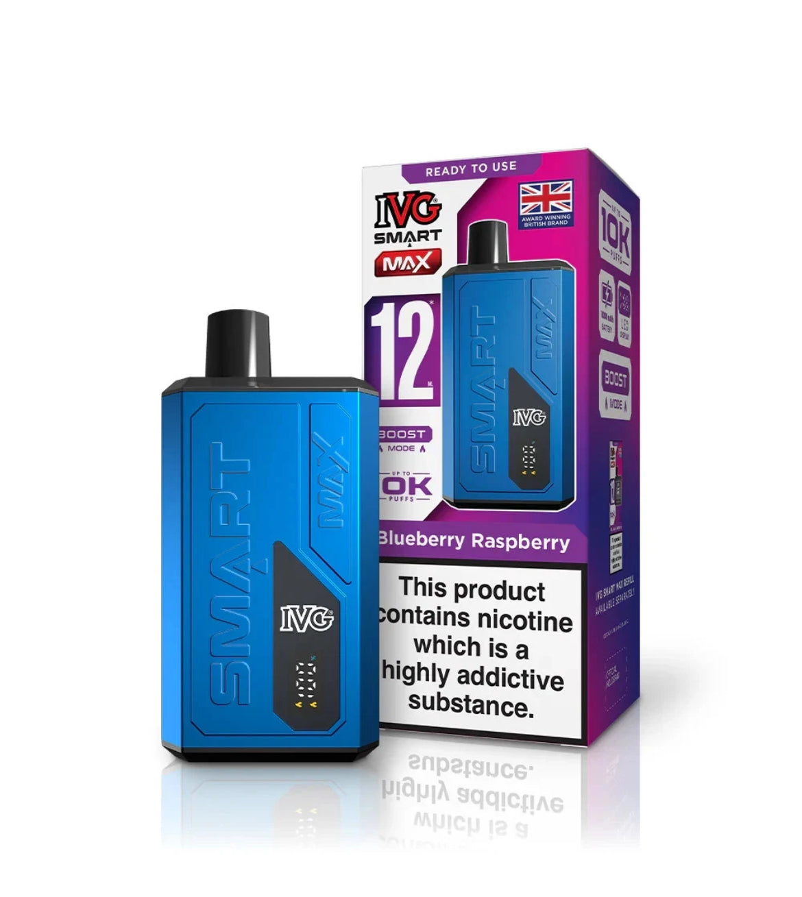 IVG Smart Max 10K Prefilled 20mg Rechargeable & Reusable Kit