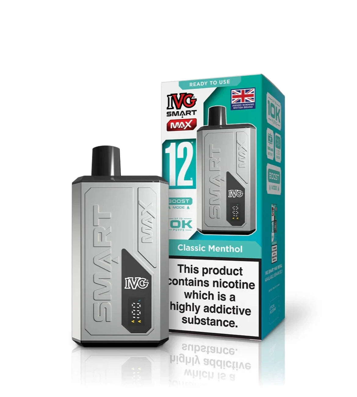 IVG Smart Max 10K Prefilled 20mg Rechargeable & Reusable Kit