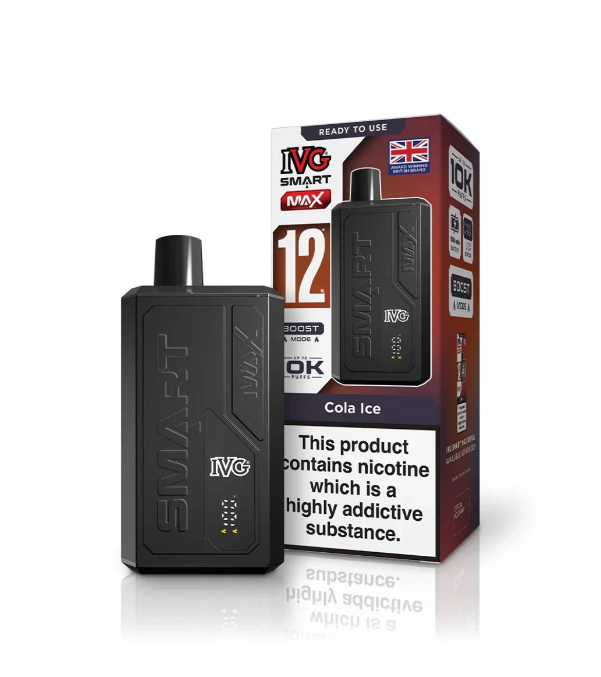 IVG Smart Max 10K Prefilled 20mg Rechargeable & Reusable Kit