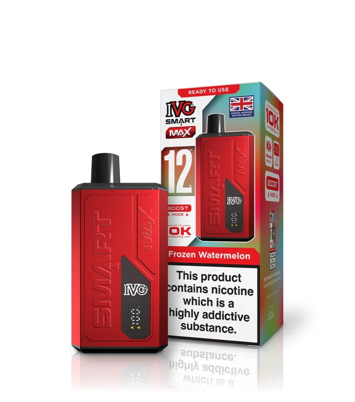 IVG Smart Max 10K Prefilled 20mg Rechargeable & Reusable Kit