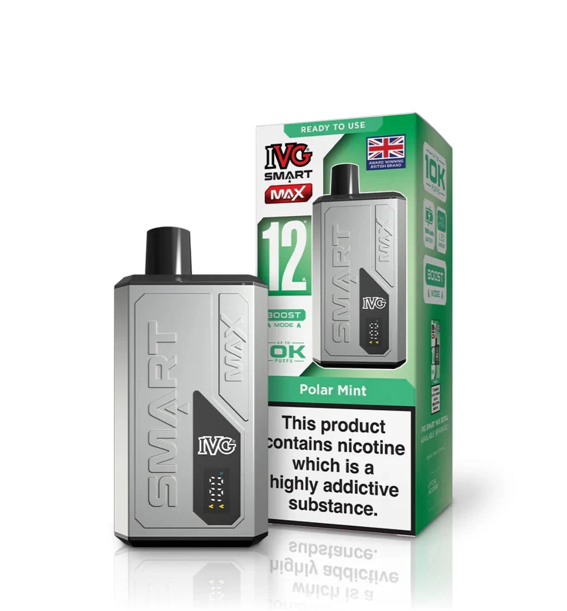 IVG Smart Max 10K Prefilled 20mg Rechargeable & Reusable Kit