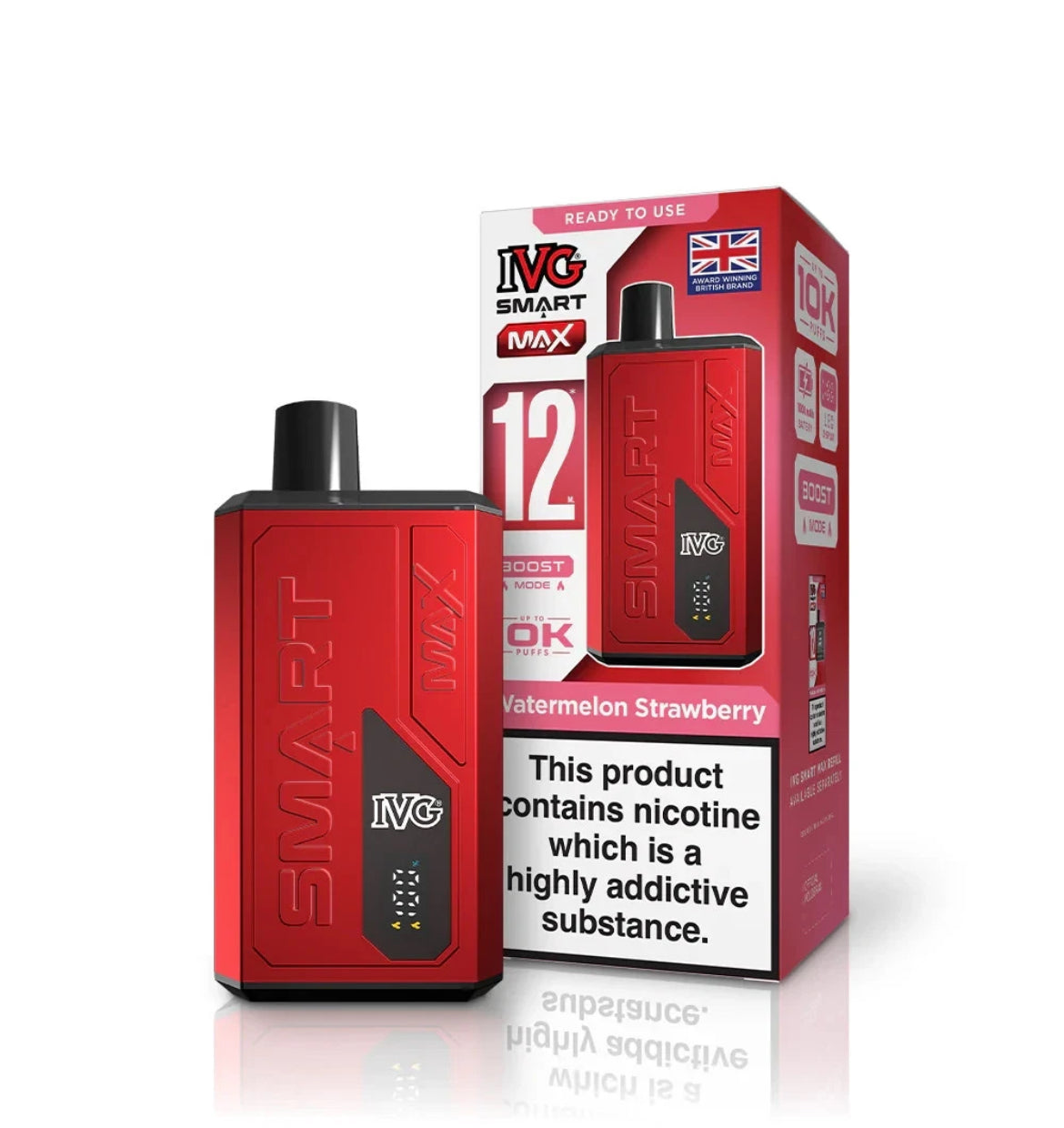 IVG Smart Max 10K Prefilled 20mg Rechargeable & Reusable Kit