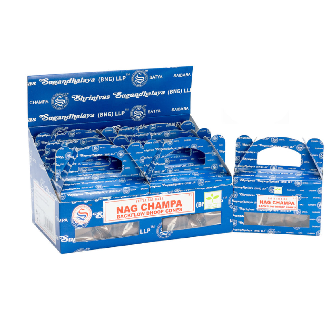 Satya Incense Nag Champa Super Hit White Sage Rose Palo Dhoop Box Incense Cones