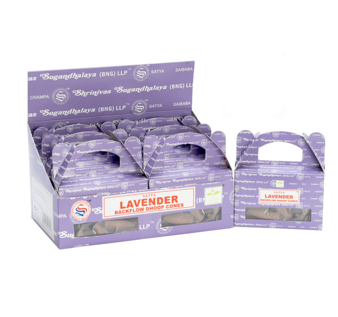 Satya Incense Nag Champa Super Hit White Sage Rose Palo Dhoop Box Incense Cones