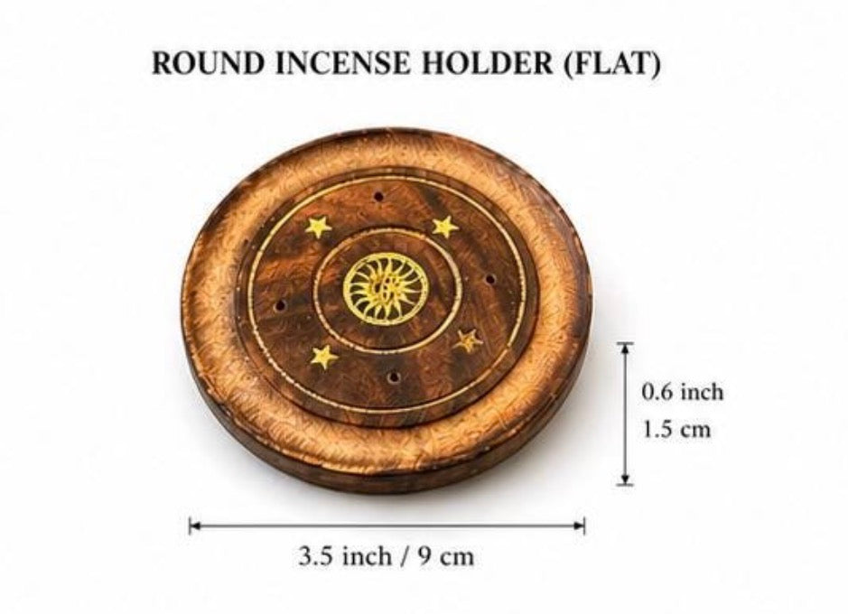 long & round Incense Stick & Cone Burner joss holder ash catcher box