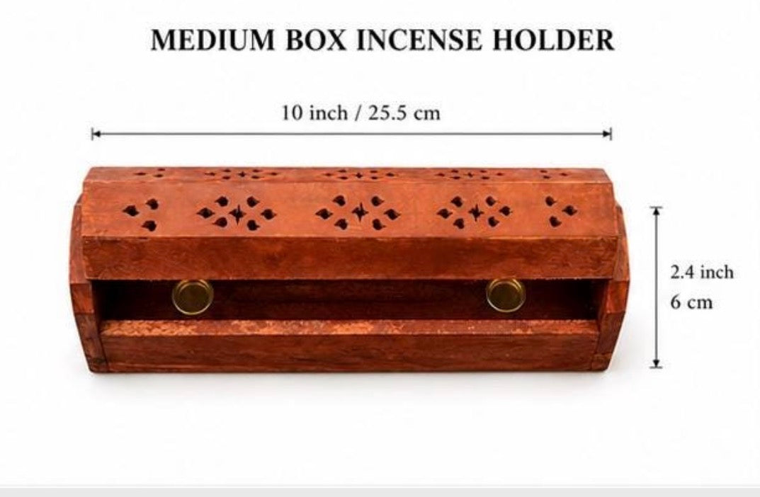 long & round Incense Stick & Cone Burner joss holder ash catcher box