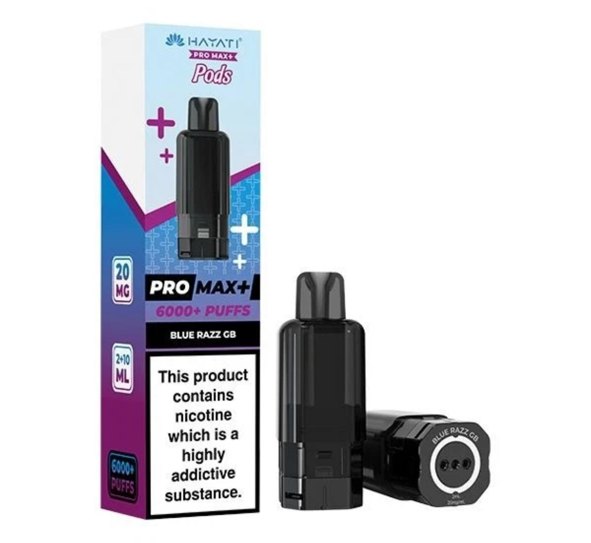 Hayati Pro Max 6K  Refill Pods Pre-filled  Replaceable Pods 20MGmg