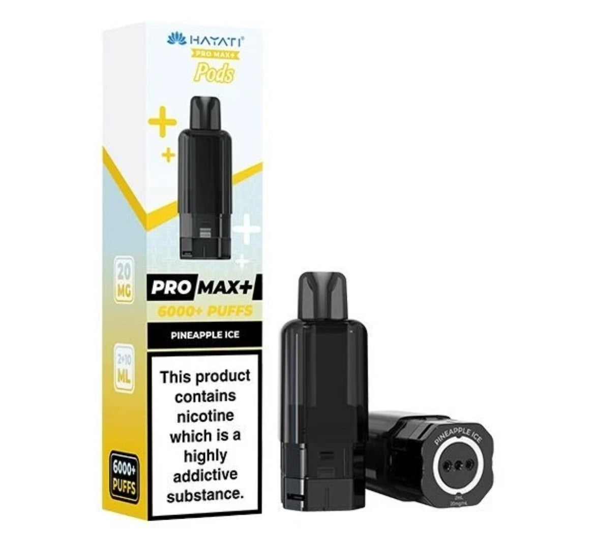 Hayati Pro Max 6K  Refill Pods Pre-filled  Replaceable Pods 20MGmg