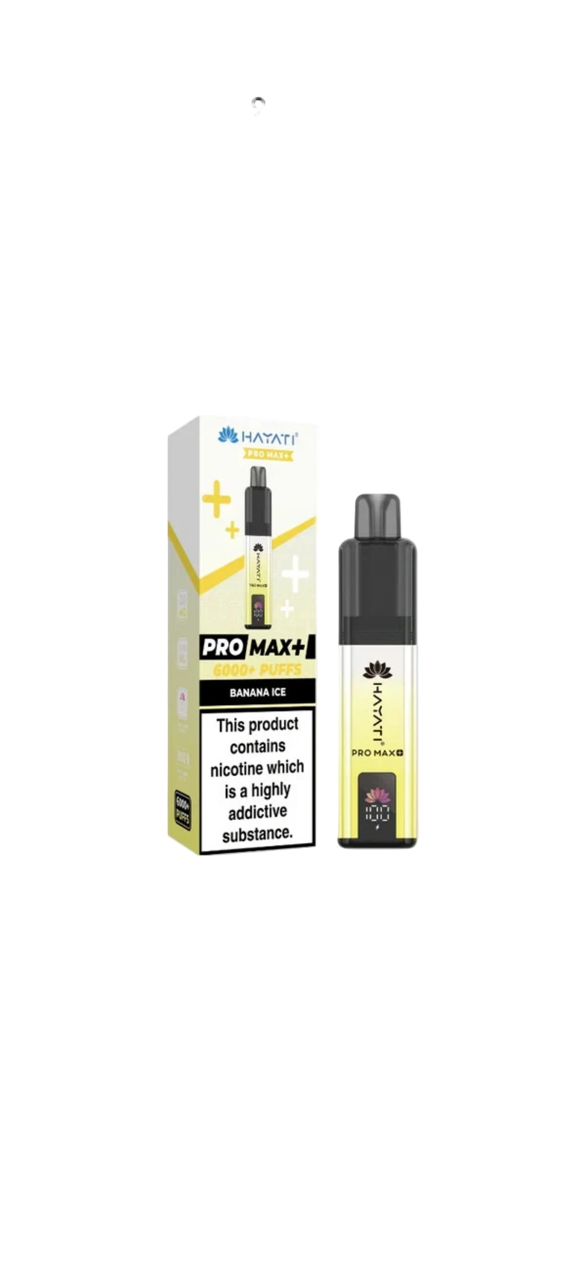 Hayati Pro Max Plus 6k Puffs Rechargeable Reusable Vape Kit Pre-filled Pods 20mg