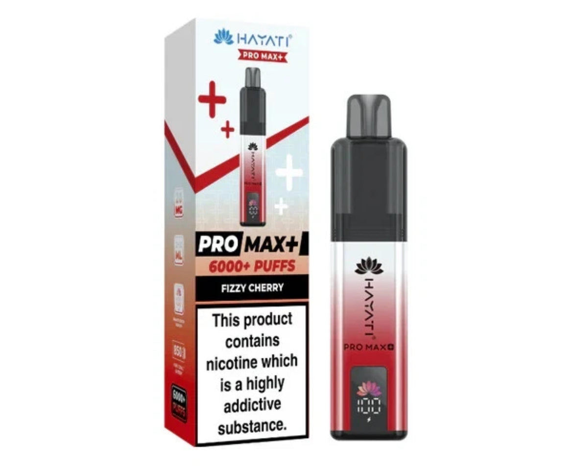 Hayati Pro Max Plus 6k Puffs Rechargeable Reusable Vape Kit Pre-filled Pods 20mg