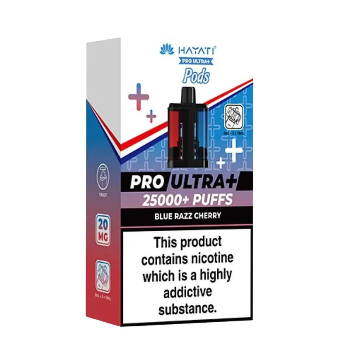 Hayati Pro Ultra Plus Prefilled Pods 20mg 25000 Puffs Replacement Pods Only